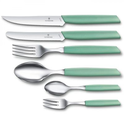 Кухонный нож Victorinox Swiss Modern SteakPizza 12см Mint (6.9006.12W41) | Зображення 1