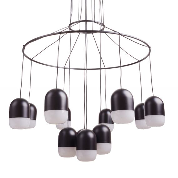 Люстра подвесная в спальню LED 84W NW BK (BR-01 674S/12) | Зображення 1