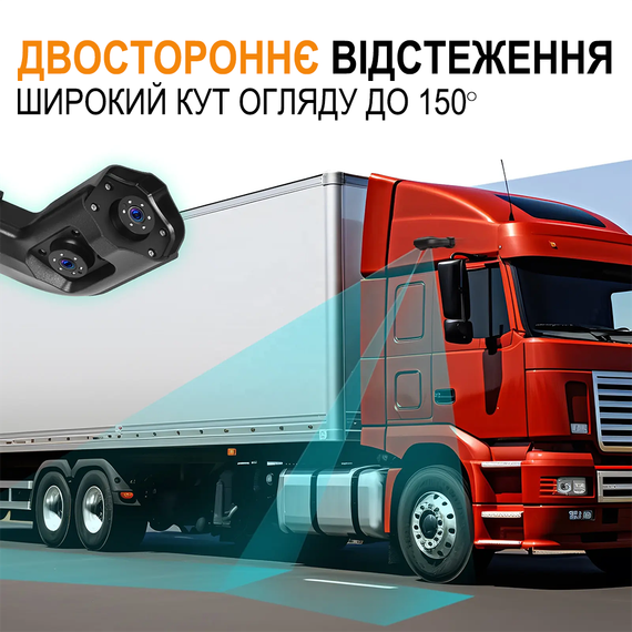 Цифрова система замінників дзеркал заднього виду Podofo A3713A, електронне дзеркало 10.36” з камерою заднього виду для моніторингу сліпих зон вантажних автомобілів (праве) | Зображення 3