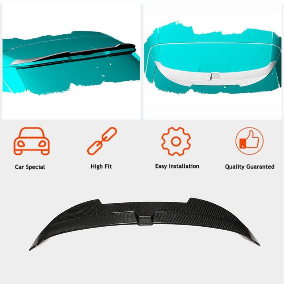 Спойлер (для HB, Карбон) для Ауди A3 2020- рр | Зображення 1