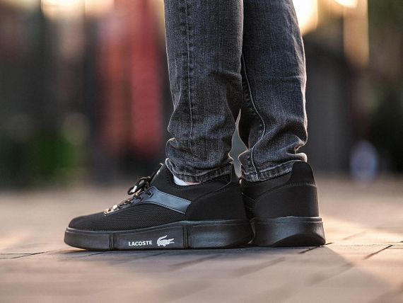 Чоловічі кросівки Lacoste Full Black | Зображення 4