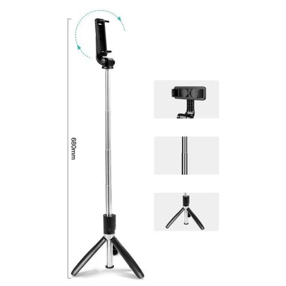 Монопод для селфи Монопод для селфи с триногой XPRO SS08 (38pc) черный  (MAW-40308_243) | Зображення 2