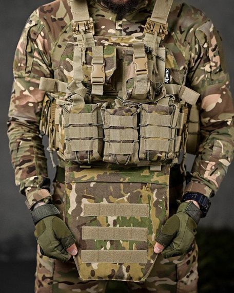 Плитоноска 4 быстрых сброса  Cordura мультикам ВТ7929 | Зображення 8