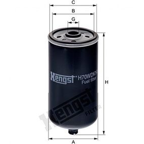 Фильтр топливный Mercedes Benz Conecto 01-/ Tourino 03-/ Tourismo 03-/ Neoplan 96-/ Man 96-, Hengst, H70WDK14,