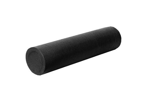 Масажний ролик (роллер) гладкий PowerPlay 4021 Fitness Roller Чорний (60x15см.) | Зображення 1