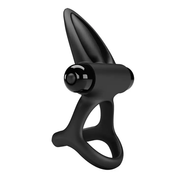 Ерекційне вібро кільце Pretty Love — Vibration Cock Ring, 10 vibration functions Black Sex Aura | Зображення 4