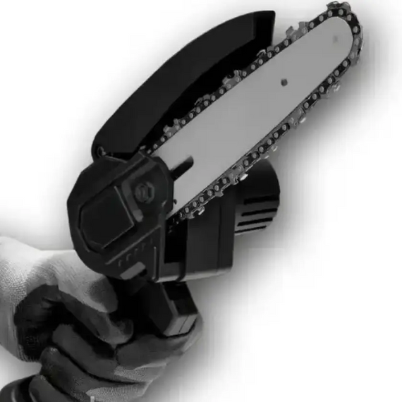 Садова пила Mini Electric Chain Saw1 в валізі, Акумуляторна пила для обрізання дерев та розпилу дров 48V   знижка | Зображення 3