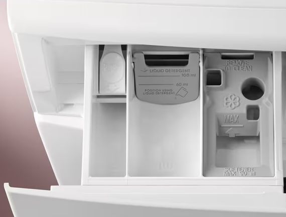 Пральна машина Electrolux фронтальна, 8кг, 1200, A+++, 58см, дисплей, інвертор, білий (EW6FN528WU) | Зображення 1