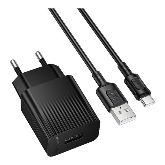 Сетевое Зарядное Устройство Borofone BAS71A 1USB 2.1A+USB to Type-C | Зображення 4