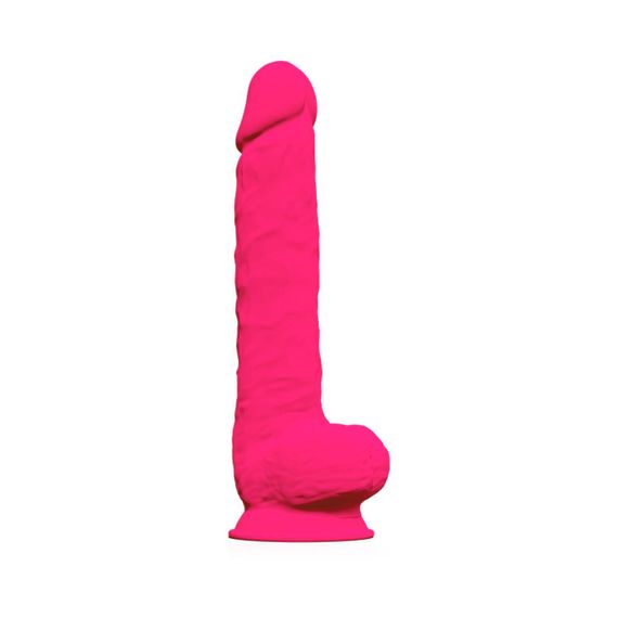 Фалоімітатор SilexD Kingston Pink (MODEL 15in), двошаровий, силікон+Silexpan, діаметр 7 см sexstyle | Зображення 1