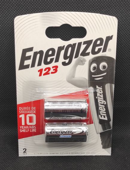 Літієва батарейка Energizer CR123 (2шт.) | Зображення 1
