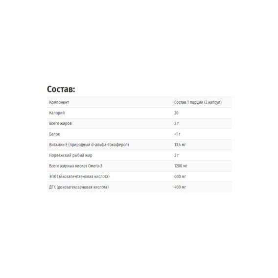 Омега 3 Carlson Labs Super Omega-3 Gems 1200 mg 50 Soft Gels | Зображення 1