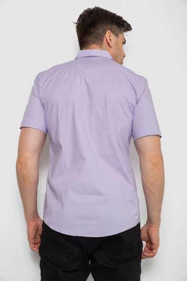Рубашка мужская однотонная  -уценка, цвет сиреневый, 214R7117-U-1 | Зображення 3