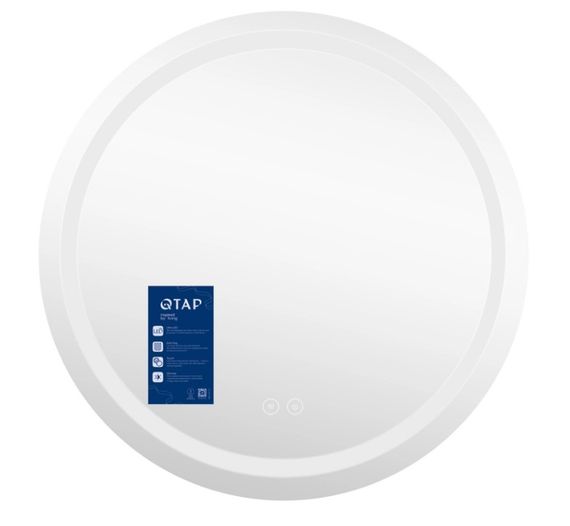 Дзеркало Qtap Mideya (MI6) кругле з LED-підсвічуванням Touch QT2078NCR7070W | Зображення 2