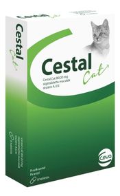 Таблетки від глистів для котів Ceva Cestal Cat (Цестал Кет) 8 табл