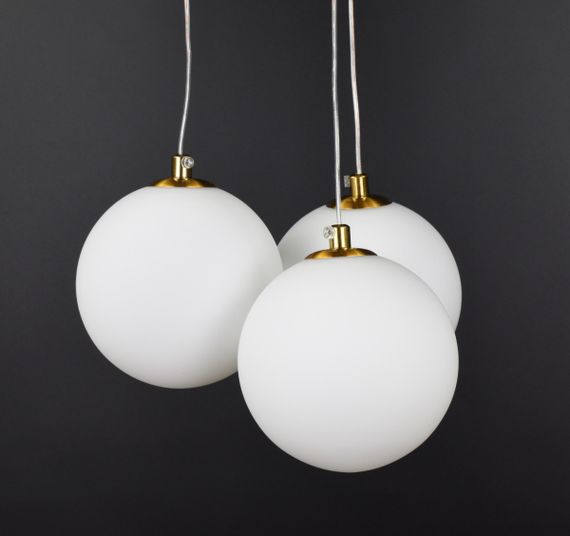 Люстра підвісна на 3 лампочки 26335 Бронза 20-100х23х23 см. | Зображення 1