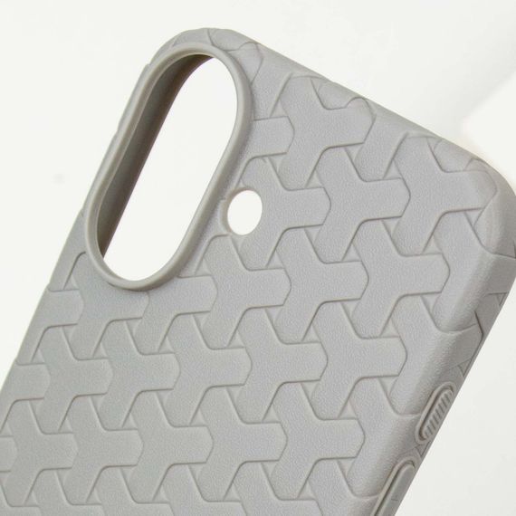 Чохол TPU Weaving для Apple iPhone 16 (6.1") Grey | Зображення 4