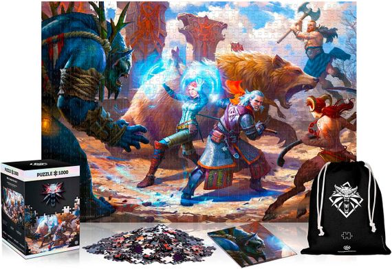 Пазл GoodLoot Witcher: Geralt &amp; Triss in Battle puzzles 1000 ел. (5908305233619) | Зображення 1