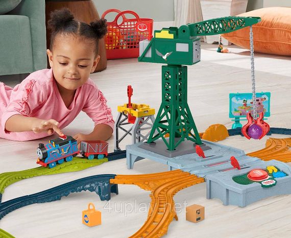 Паровозик Томас и друзья. Железная дорога "Говорящая доставка". Thomas & Friends Talking Cranky Delivery Train | Зображення 5