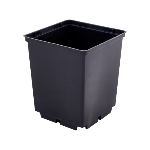 Вазон для розсади 9*10, квадратний, чорний (40шт) Алєана