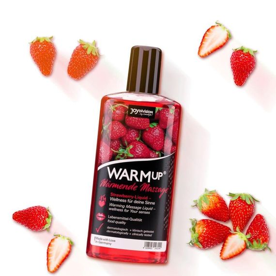 Масажна олійка WARMup Strawberry, 150 мл sexstyle | Зображення 1