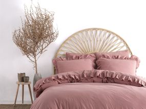 Постельное белье Limasso Stonewashed Exclusive Ranforse 200 х 220 см Old Rose
