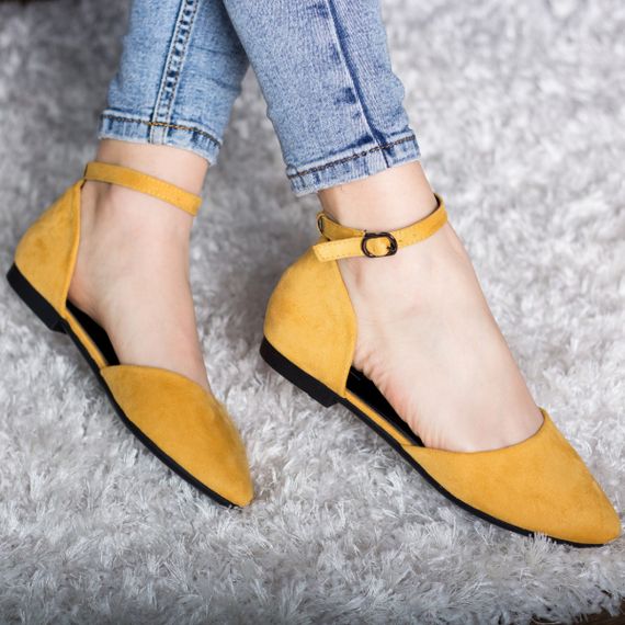 Туфли женские Fashion Euki 2782 36 размер 23,5 см Желтый | Зображення 4