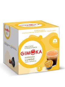 Кофе в капсулах Dolce Gusto Gimoka Lungo 16 шт Италия Нескафе Дольче Густо