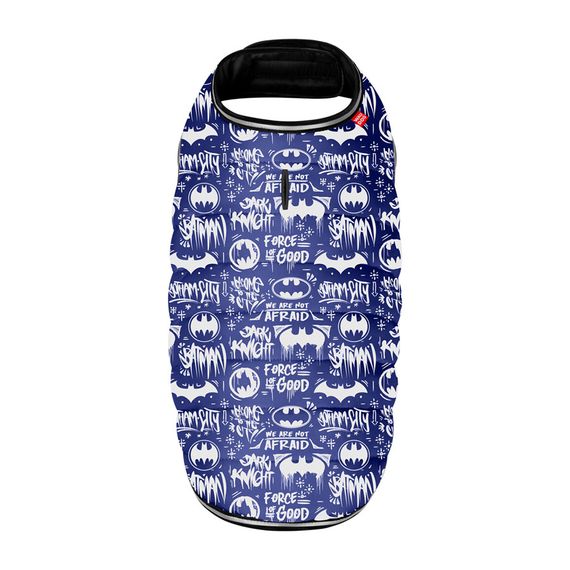 Курточка-накидка для собак WAUDOG Clothes, малюнок "Бетмен біло-блакитний", L, А 41 см, B 58-70 см, С 42-52 см | Зображення 2