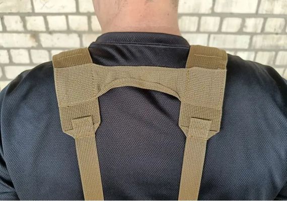 Тактичний пояс розвантажувальний РПС з кріпленнім MOLLE та плечовими лямками Піксель без підсумків | Зображення 5