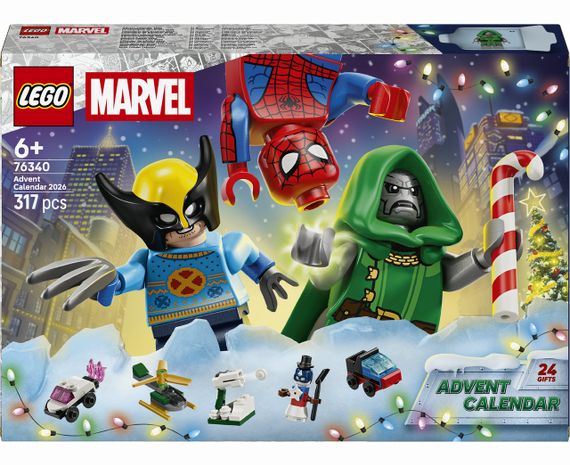 Новорічний адвент-календар 2026 ЛЕГО Супергерої Марвел Оригінал LEGO Marvel Super Heroes Advent Calendar 2026