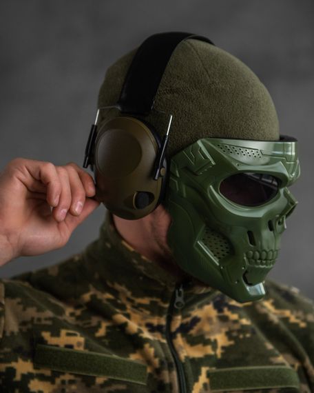 Наушники активные тактические олива  Tactical 6S oliva | Зображення 8