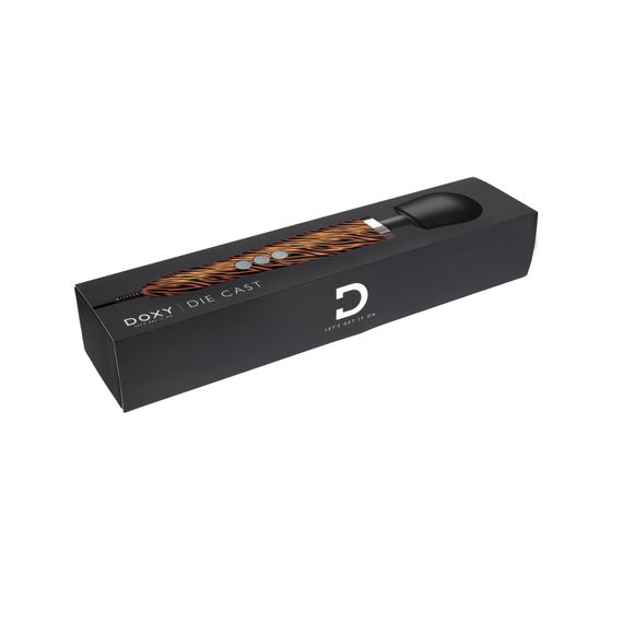Вібромасажер DOXY Die Cast TIGER, дуже потужний, живлення 220В, металевий корпус | Зображення 2