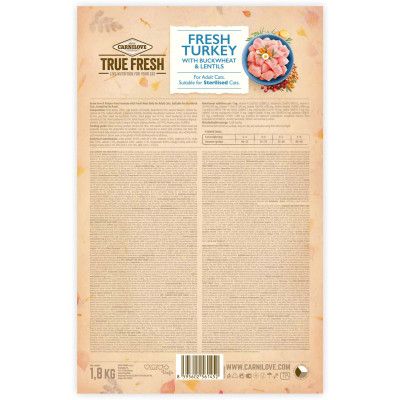 Сухой корм для кошек Carnilove True Fresh Cat Turkey 1.8 кг (8595602561452) | Зображення 1