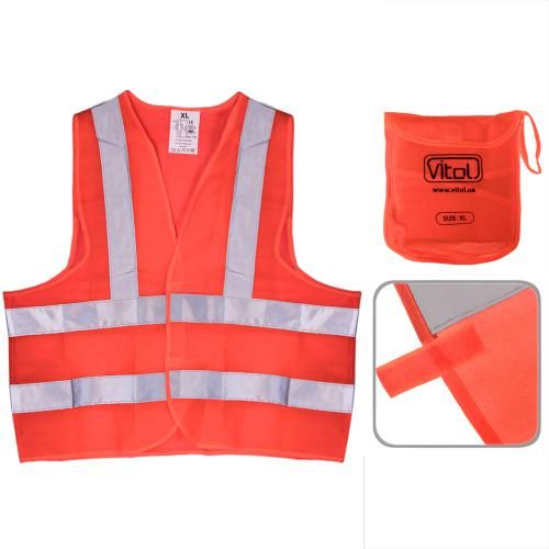 Жилет безпеки світловідбивний (orange) 116B XL | Зображення 2