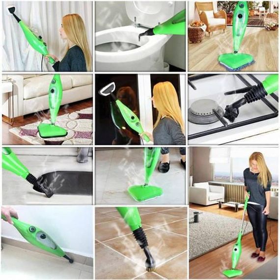 Паровая швабра пароочиститель 12 в 1 Steam Master H2O Mop X12