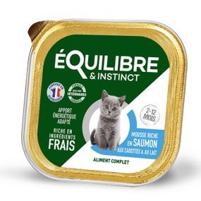 Корм Equilibre & Instinct влажный для котят с лососем 85 гр