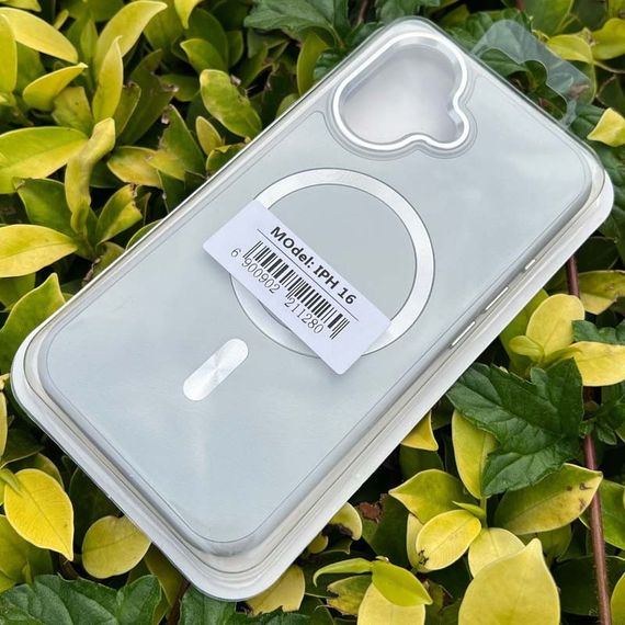 Кожаный чехол SnapCase with MagSafe для Apple iPhone 16 (6.1") Grey | Зображення 1