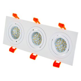 Светильник врезной  поворотный HDL-DT 109/3 MR16 WH