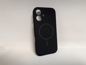 Чохол для iPhone 16 / Айфон 16, Soft Touch, протиударний, MagSafe, преміум силікон, чорний