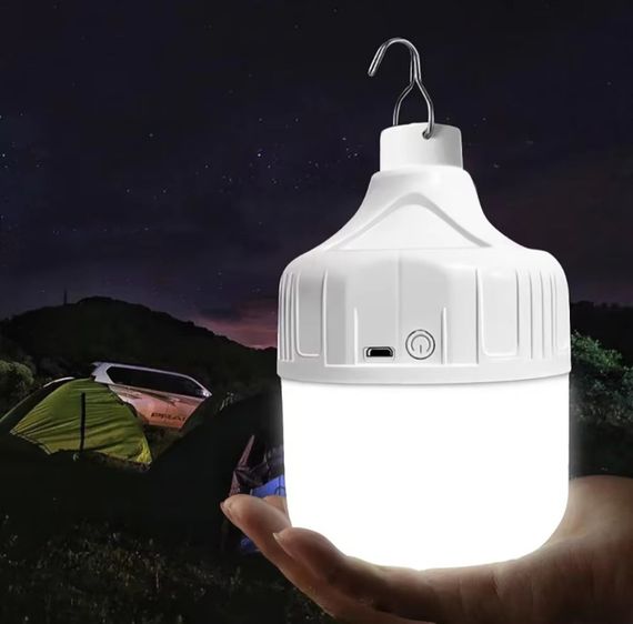 Яркий кемпинговый фонарь, лампа LED светодиодная 5V 40W с мощным аккумулятором | Зображення 3