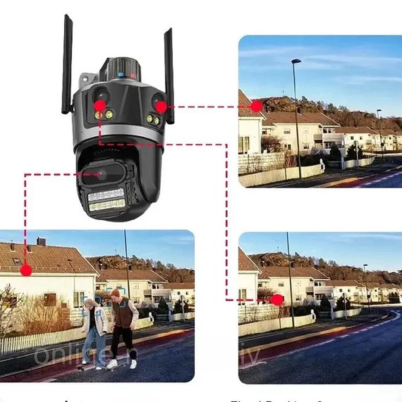 Потрійна IP-камера з нічним баченням XPRO Rotation P12 (234573632_2322) | Зображення 3