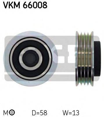 Натяжний ролик, полікліновий ремінь SKF VKM66008 на SUZUKI SX4 седан (GY)