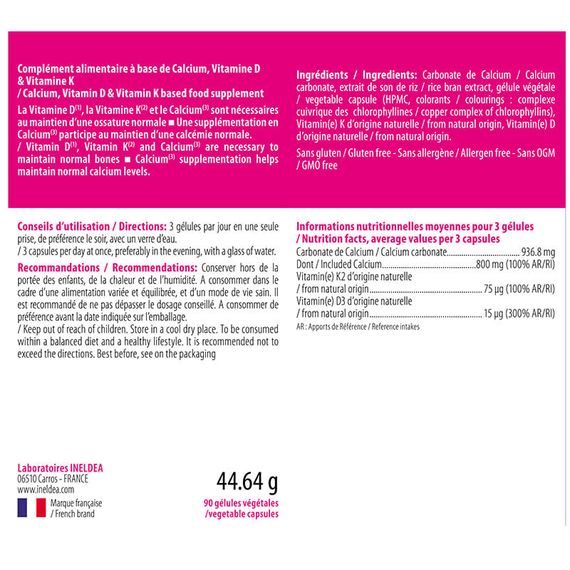 Комплекс для суставов INELDEA SANTE NATURELLE OSTEOBIOL® 90 Caps | Зображення 1