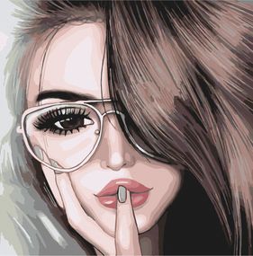 Картина за номерами. Art Craft "Мрійливий погляд" 40 * 40 см 10232-AC