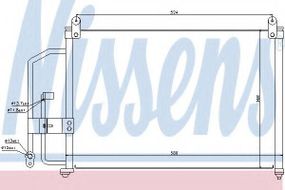 Конденсатор без хладогену NISSENS 94412 на DAEWOO LANOS / SENS (KLAT)