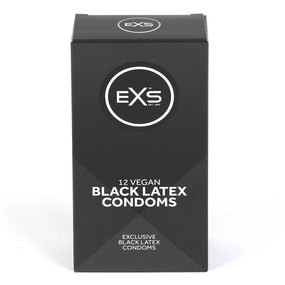 Презервативы - EXS Black Latex, 12 шт. sexstyle