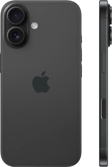 Смартфон Apple iPhone 16 128GB Black (MYE73) | Зображення 1