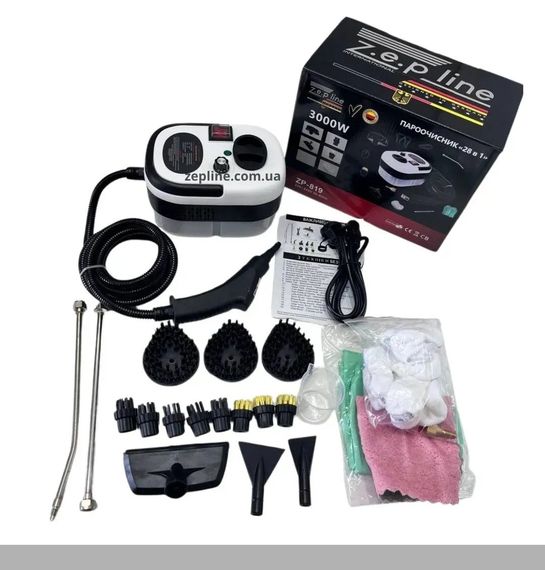 Пароочисник Zepline ZP-820 14 в 1 багатофункціональний 2500 Вт для дому на 1200 мл (47622-ZP 820_1365)