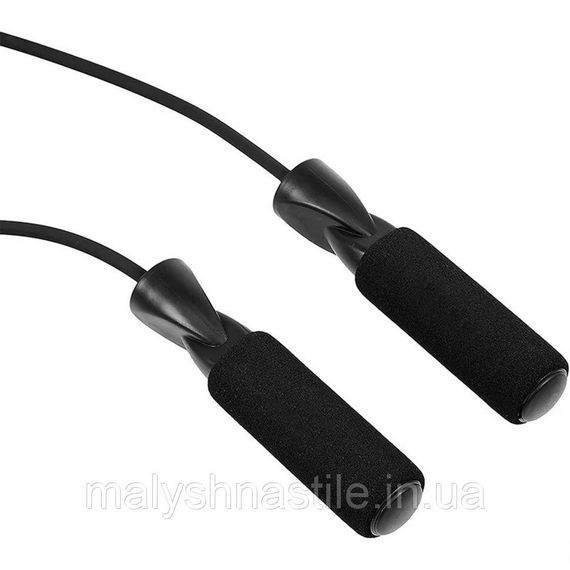 Скакалка c подшипниками "Basic" TI-R-5102 черная | Зображення 1